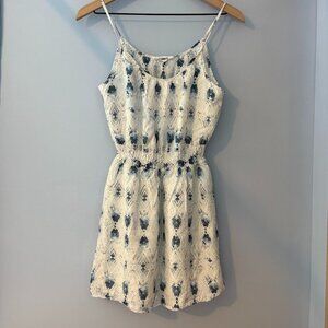 BB Dakota Women's Emma Batik Textured Dress Baltic Blue Size XS